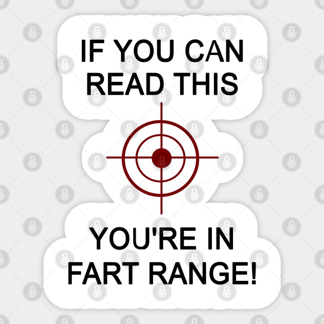 If you can read this you're in fart range funny Halloween costumes Sticker by AbirAbd